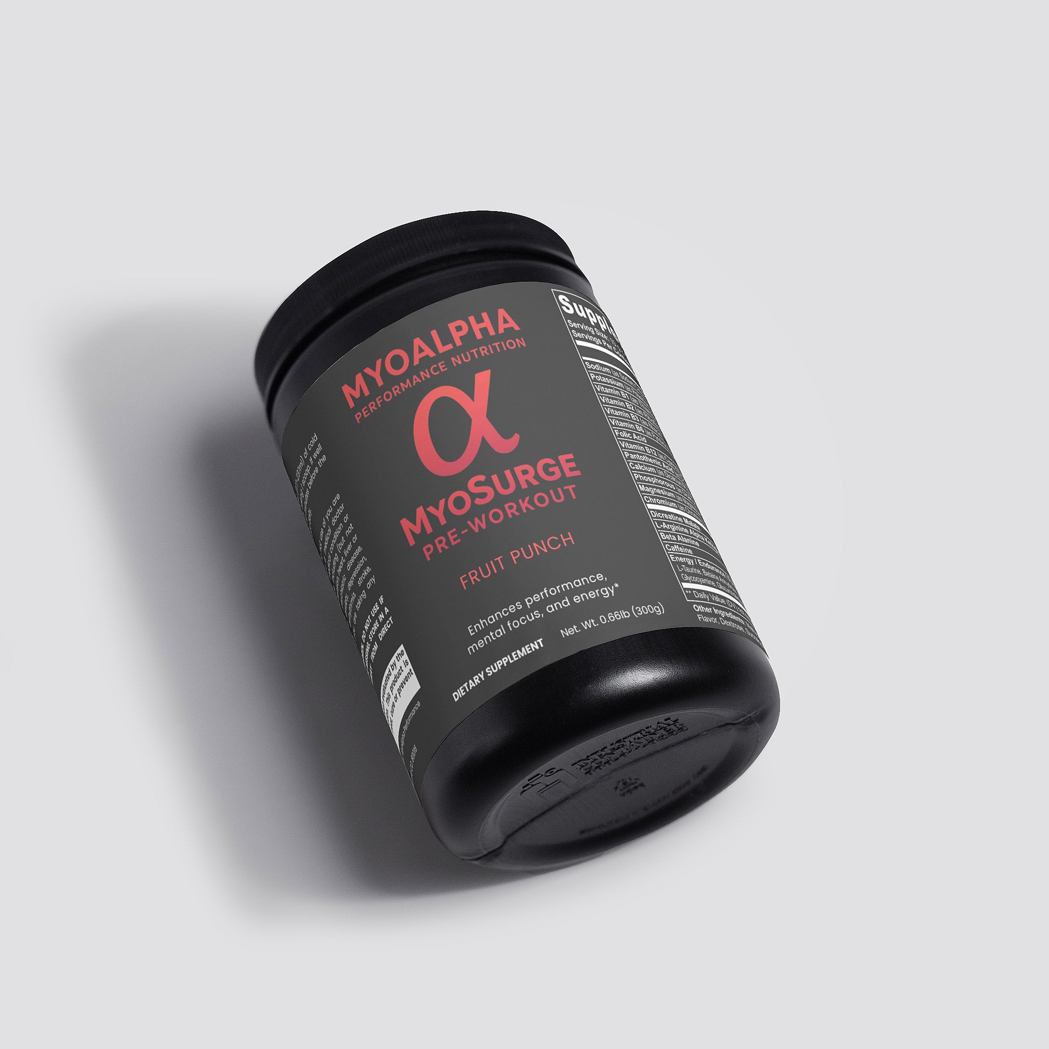 MyoSurge Pre-Workout Powder (Fruit Punch)