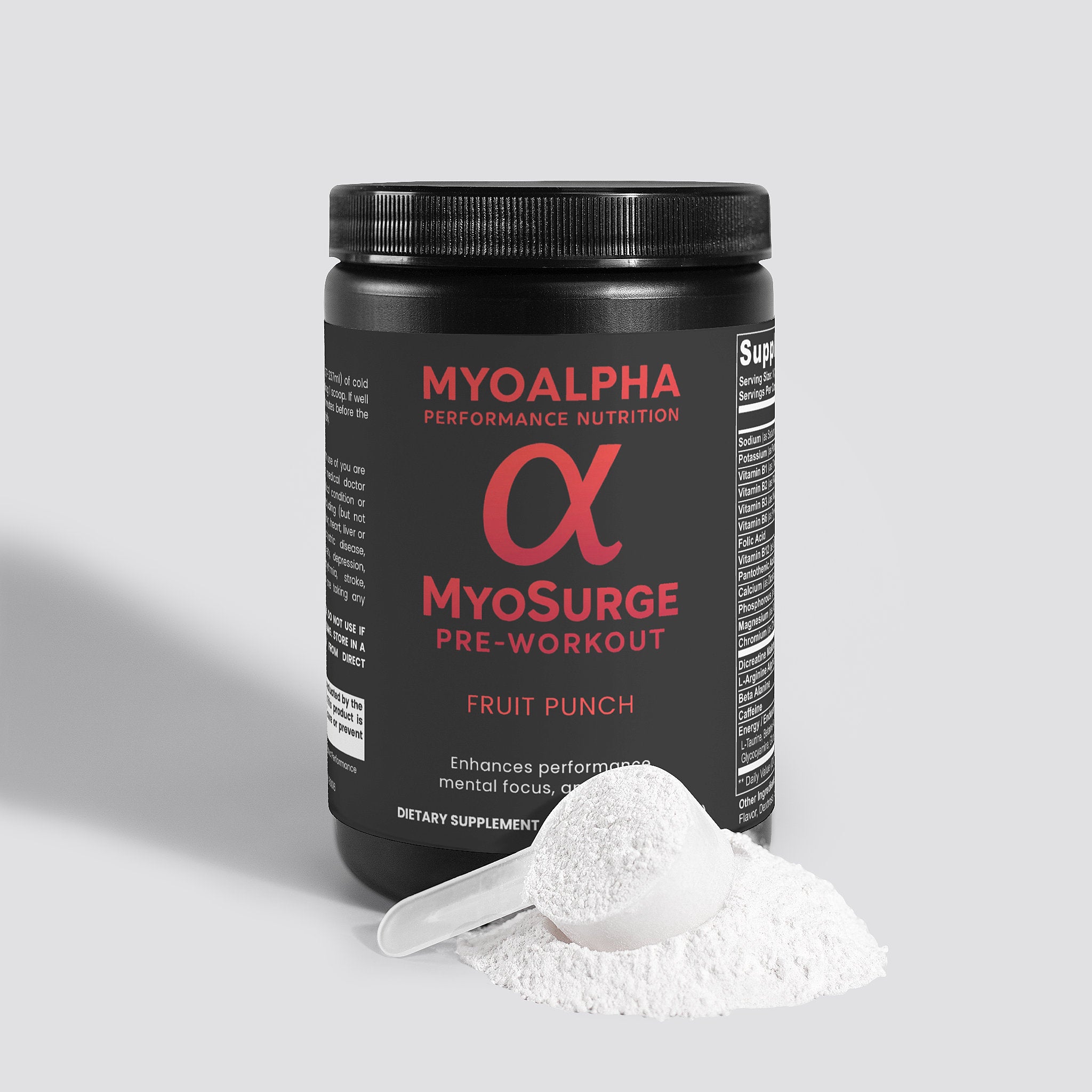 MyoSurge Pre-Workout Powder (Fruit Punch)